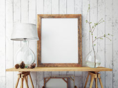 Ponowne życie ramki z drewna Ramki z drewna naturalnego