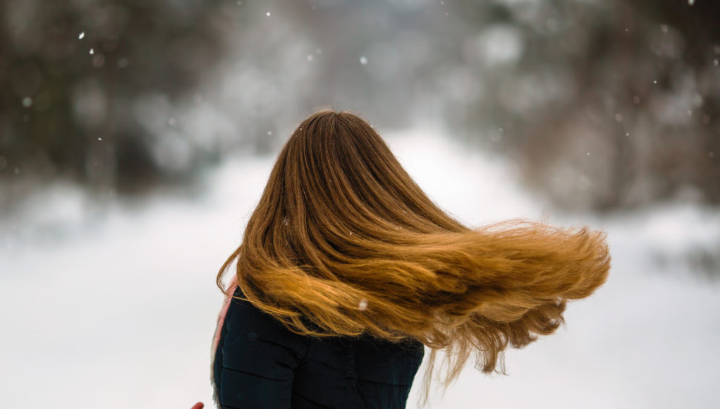 Piękne włosy zimą