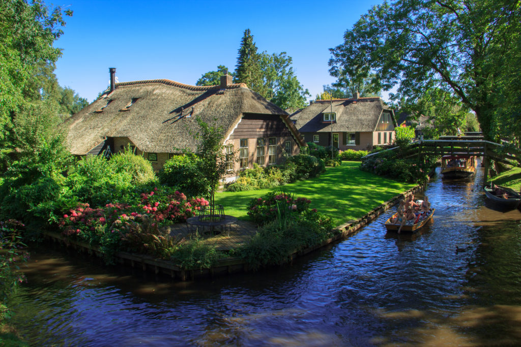 Giethoorn wieś, która jest nazywana Wenecją Północy