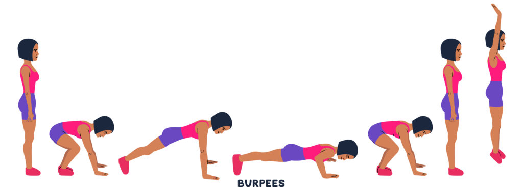 Burpee. Burpees