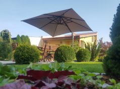 Coraz gorętsze wakacje. Czy parasol ogrodowy to już niezbędne wyposażenie restauracji? parasol ogrodowy