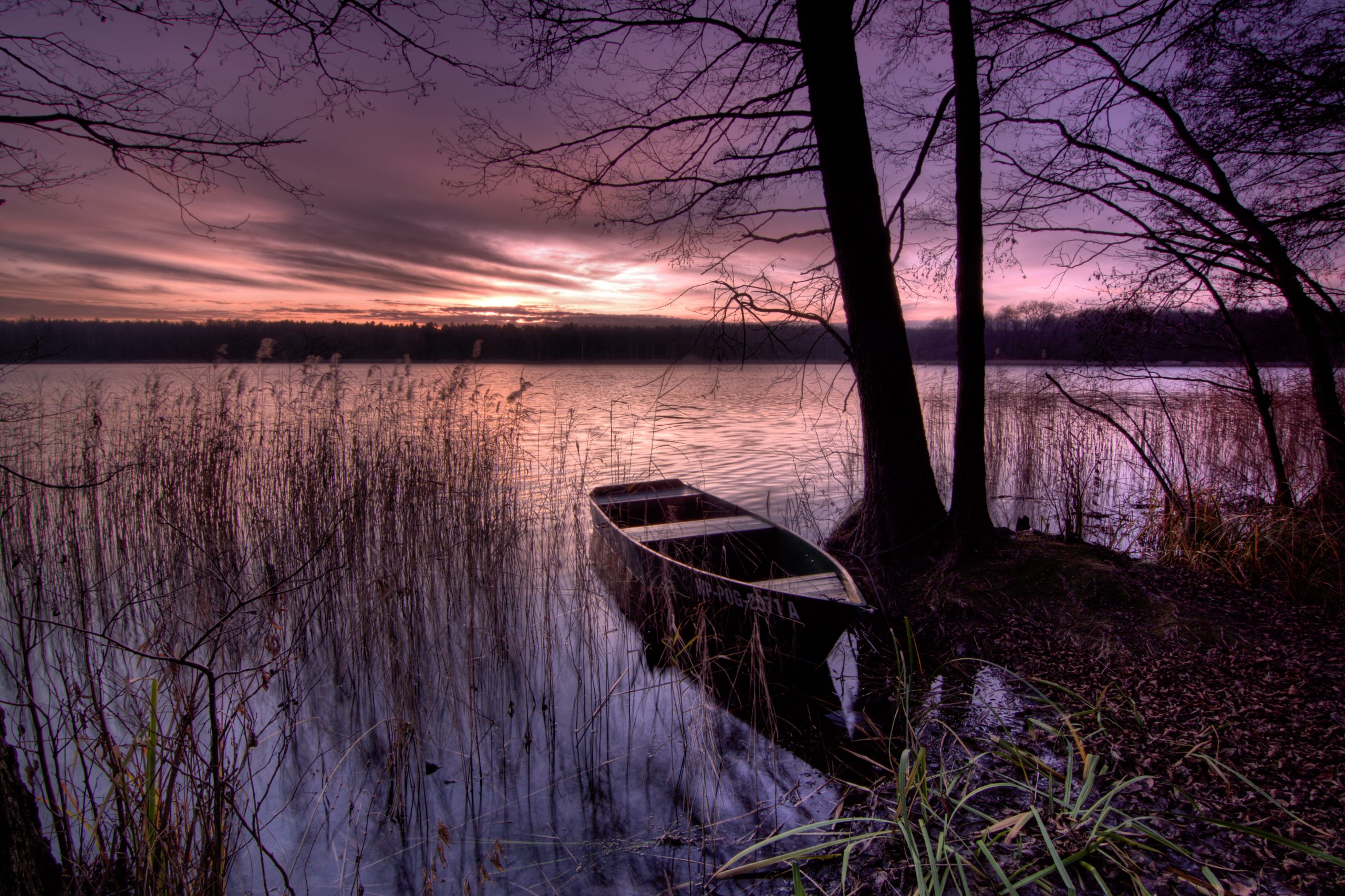 jezioro mazury jesień